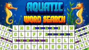 Aquatic Word Search Puzzle Game Online