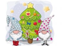 Cute Gnomes Hidden Stars Online Puzzle Game