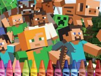 4GameGround - Minecraft Coloring Online Game