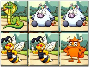 Animals Memo Match Online Game