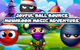 Joyful Ball Bounce: Mushroom Magic Adventure Platformer Online Game