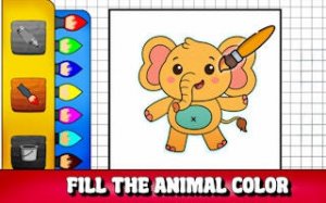 Animal Color Canvas: A Digital Painting Game