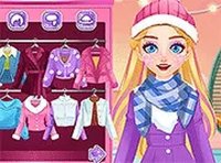 Blonde Sofia: Winter Makeover Puzzle Game